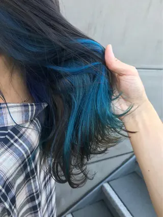 セミロング カラー CALAMARI所属・ツヤ髪髪質改善 yu-kiのヘアスタイル