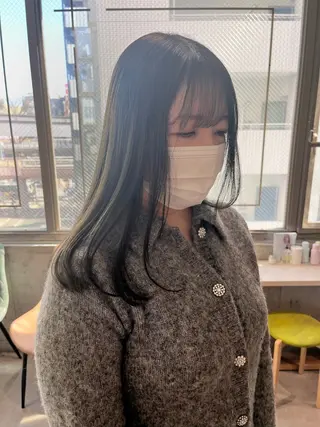 ミディアム オタク美容師🛍/ 酸性ストレート/艶髪のヘアスタイル