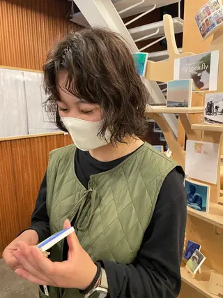 ミディアム パーマ ヘアアレンジ 🍊mai🍊 似合わせパーマのヘアスタイル