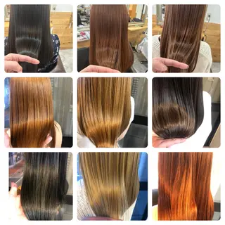 セミロング カラー 髪質改善＆ブリーチ 伊勢　祐一郎のヘアスタイル