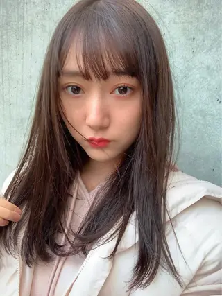 セミロング カラー シェアサロン salowin所属・✨ブリーチなし透明感 カラー🥇ユースケのヘアスタイル