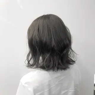 ミディアム 韓国風レイヤー🗝要 暗透カラー📓吉祥寺のヘアスタイル