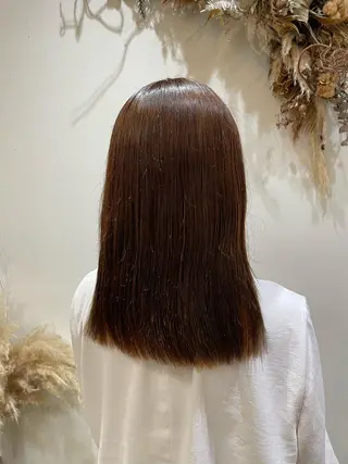 セミロング カラー ヘアアレンジ ゴトウ  アヤ bisou hairのヘアスタイル