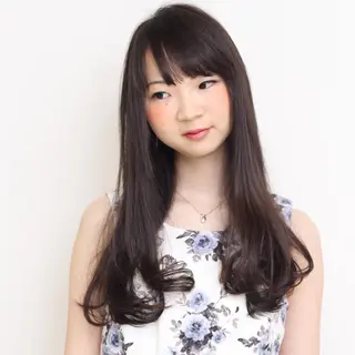 ロング 中林 由佳のヘアスタイル