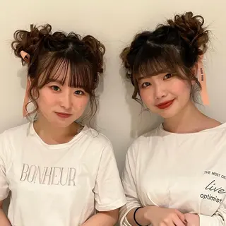 セミロング カラー ヘアアレンジ 🎀taro ブリーチなしカラーのヘアスタイル