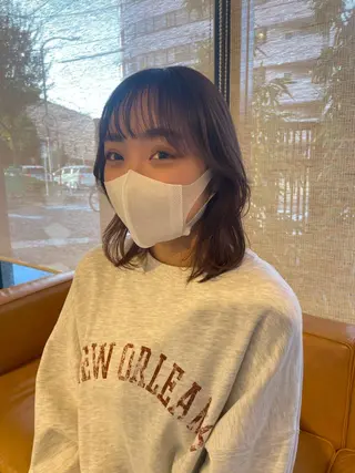 ミディアム カラー VanCouncil 千種所属・大竹 穂香のヘアスタイル