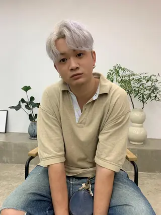 ショート カラー メンズ YU KIのヘアスタイル