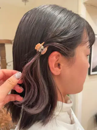 ショート カラー ヘアアレンジ ⚪️ISHIZUKA AOI⚪️のヘアスタイル