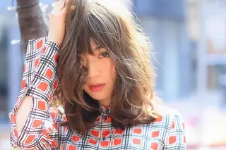 ロング カラー 髪質改善/痛ませ ないカラー/西村航大のヘアスタイル