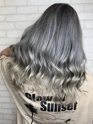 セミロング カラー 💎メンズカット/ 透明感　吉田拓海💎のヘアスタイル