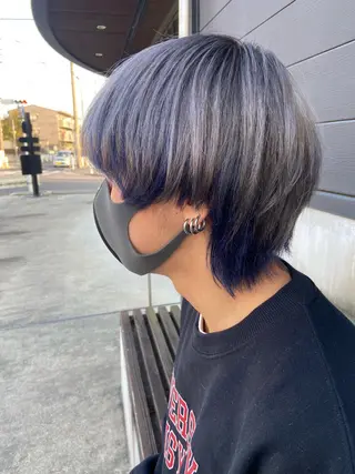 ショート カラー 千上 結希奈のヘアスタイル