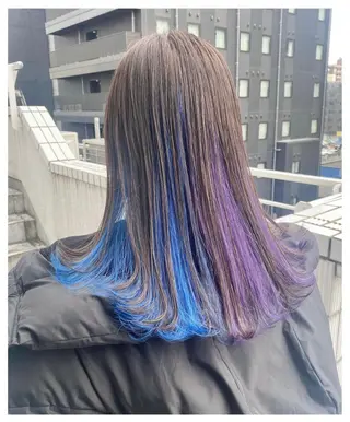 ミディアム カラー GARU-ガル-所属・TSUNO🦖 派手髪/オタク美容師のヘアスタイル