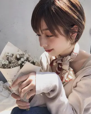 ショート カラー パーマ ヘアアレンジ メンズ ネイル マツエク・マツパ ショート/ボブ/ パーマ/柏原良亮のヘアスタイル