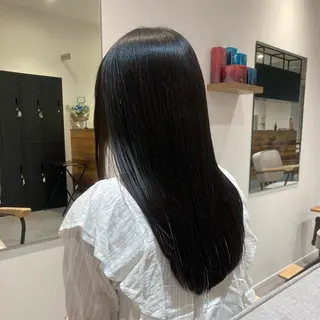 ロング 🌈割れない顔周り 中村隆寛のヘアスタイル