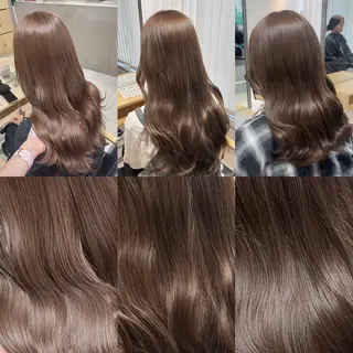 ロング カラー ヘアアレンジ ベージュ/グレージュ 🧸あやか/表参道のヘアスタイル