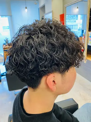 パーマ メンズ メンズ特化/パーマ/ フェードWATARUのヘアスタイル