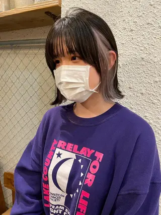 ミディアム カラー ヘアアレンジ 〽️magico/ ウルフDaiki〽️のヘアスタイル