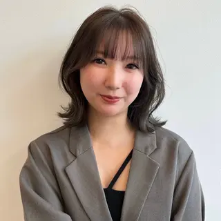 ミディアム カラー 中原 なおこのヘアスタイル