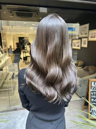 ロング カラー 北條 一真のヘアスタイル