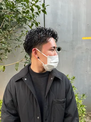 メンズ aim所属・宮崎 恵多のヘアスタイル