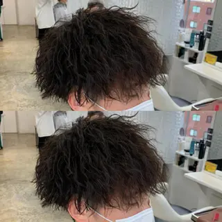 ショート パーマ メンズ メンズ専門店 店長 小柳 裕夢のヘアスタイル