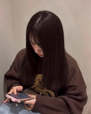 カラー meby所属・🩵福岡ブリーチなし カラー/紫音🩵のヘアスタイル