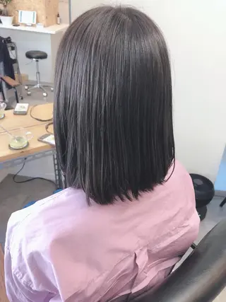 ミディアム カラー OFF YUYAのヘアスタイル