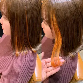 ミディアム カラー 髪質改善特化 ミサワコウキのヘアスタイル