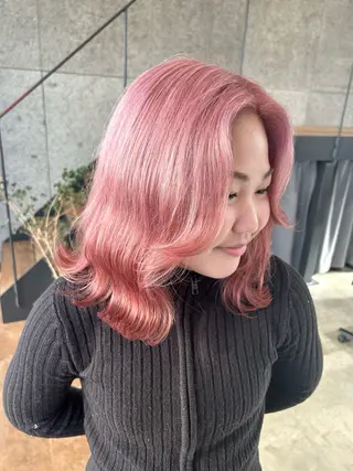 ミディアム カラー 光透け髪🫧 moekaのヘアスタイル