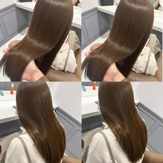 ロング カラー 髪質改善×矯正🫧 韓国ヘアasamiのヘアスタイル