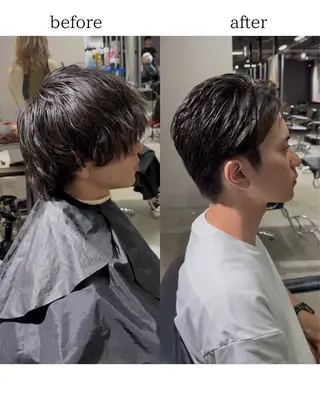 メンズ 大阪心斎橋/メンズ 骨格補正カット/せんのヘアスタイル