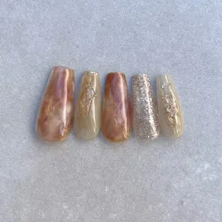 ネイル Ray. ちゅるん系ニュアンスのネイルデザイン