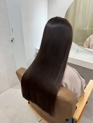 ロング カラー SLASHスラッシュ 古閑ななのヘアスタイル