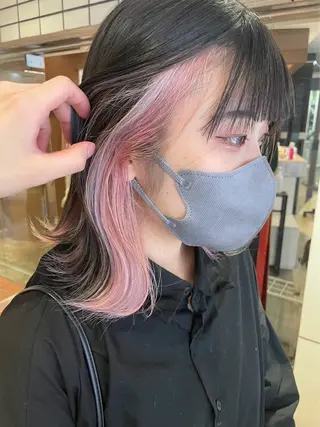 ミディアム カラー ヘアアレンジ 🫧FEAT. ／Rikka 🫧のヘアスタイル