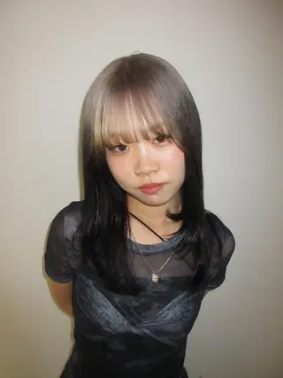 セミロング カラー ボブ/個性派🪽🍀 堀内志茉のヘアスタイル