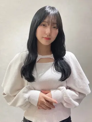 ロング FRAME spa&hair room博多店【フレーム】所属・髪質改善|顔周り|博 多|川上智也のヘアスタイル