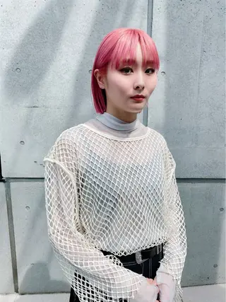 ミディアム カラー ✨原宿ハイトーン ブリーチ職人菊池のヘアスタイル