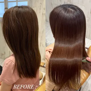 セミロング 縮毛矯正/ショート/ レイヤー/畑中正敏のヘアスタイル