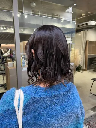 ショート パーマ ロングパーマ木村 ボブパーマのヘアスタイル