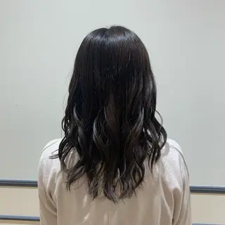 セミロング カラー 須藤 向日葵のヘアスタイル