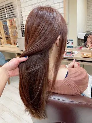 ロング カラー 清水 有実子のヘアスタイル