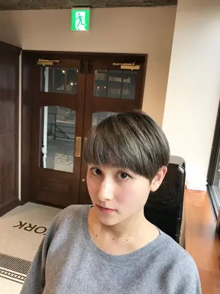 ショート カラー Leverage所属・【店長】外国人風 メンズヘア尾上雄輝のヘアスタイル