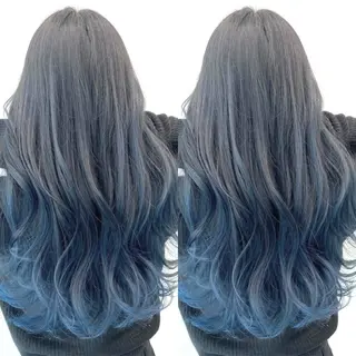 ロング カラー ブリーチ無しダブル カラー🦕まどかのヘアスタイル