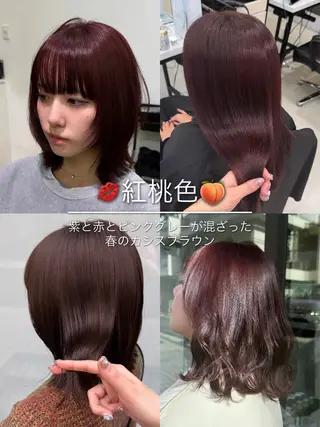 ミディアム カラー Miku❇️ フェイスレイヤーのヘアスタイル