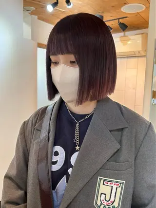 ショート カラー 韓国/ハイトーン/ ボブ🎀MIKU🎀のヘアスタイル