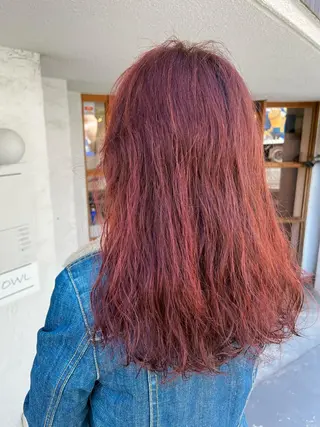 セミロング カラー FUJINO RYOのヘアスタイル