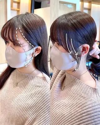 ロング カラー ヘアアレンジ DX SHARE SALON 原宿店所属・レイヤーカット/ 田中 しょうのヘアスタイル