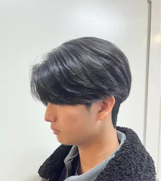 ミディアム パーマ メンズ 韓国ヘア/シャドウ パーマ大久保🇰🇷のヘアスタイル