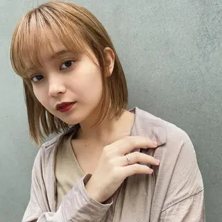 細めハイライト🩶 ボブ/レイヤーカットのヘアスタイル