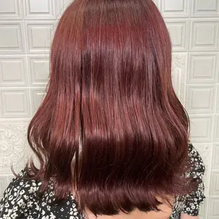 セミロング カラー アオヌマ コハルのヘアスタイル